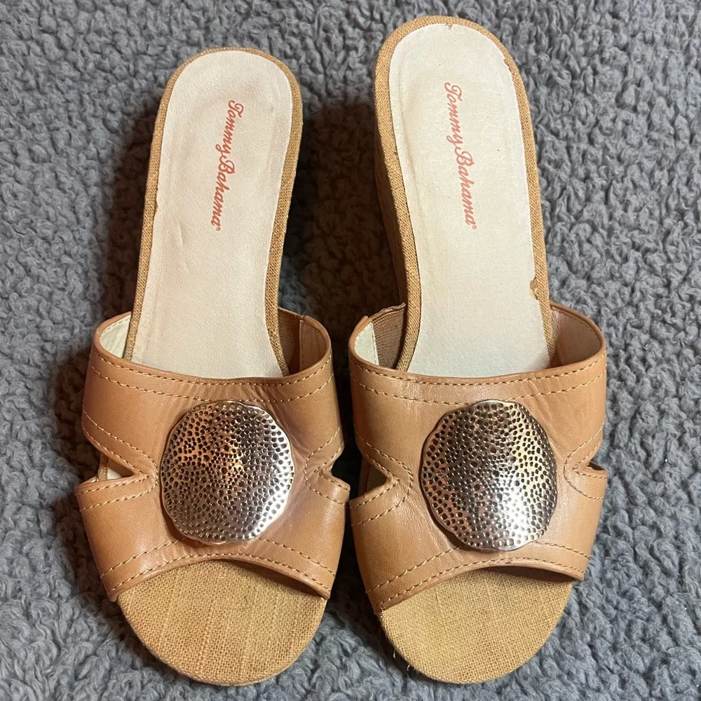 Tommy Bahama Women's‎ St. Santino Cork Wedge Sandals – Size 10